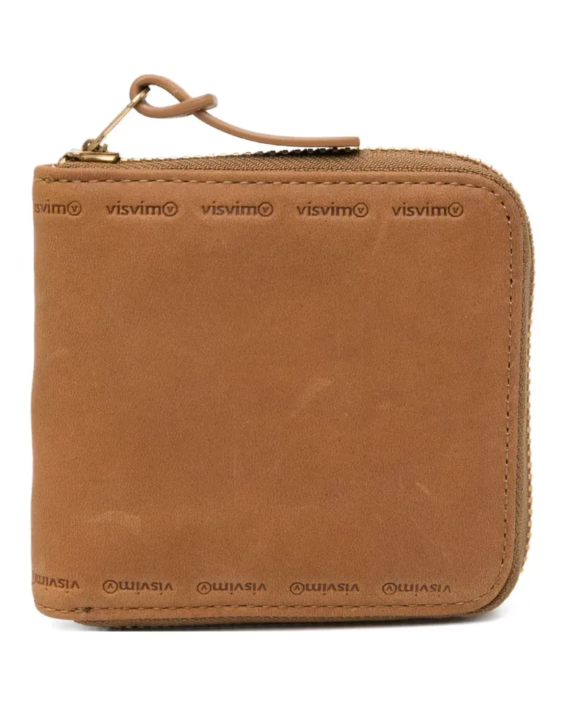 Visvim leather bi-fold wallet - Braun Braun