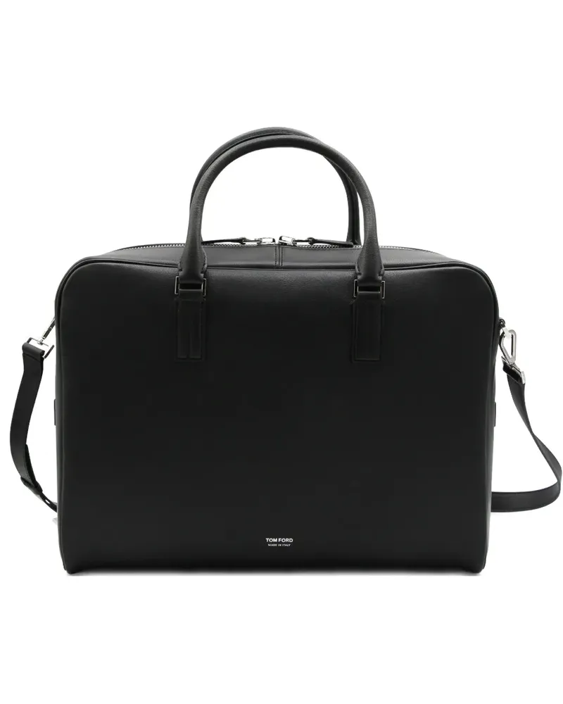 Tom Ford zip-fastening briefcase - Schwarz Schwarz