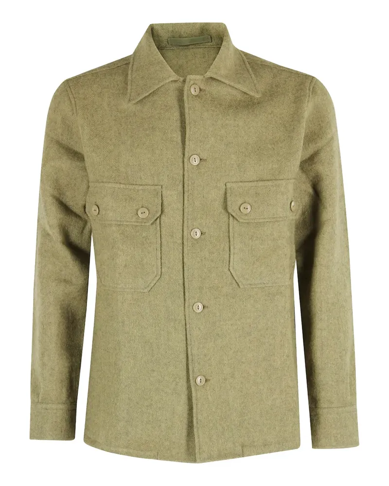 Fortela Hemdjacke mit Vordertaschen - Grün Grün
