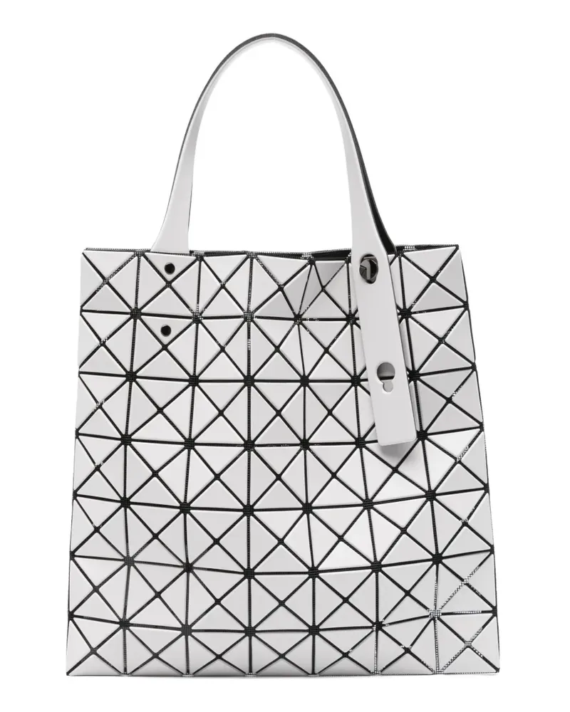 Issey Miyake Geometrisch gemusterter Prism Shopper - Grau Grau