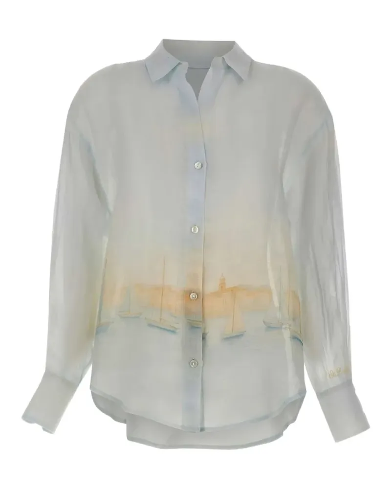 MC2 Saint Barth Cristal oversized shirt - Blau Blau