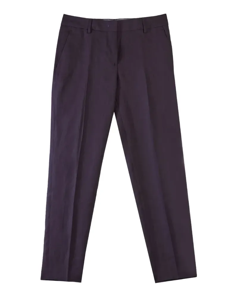 Paul Smith Hose aus Leinen mit Falten - Violett Violett