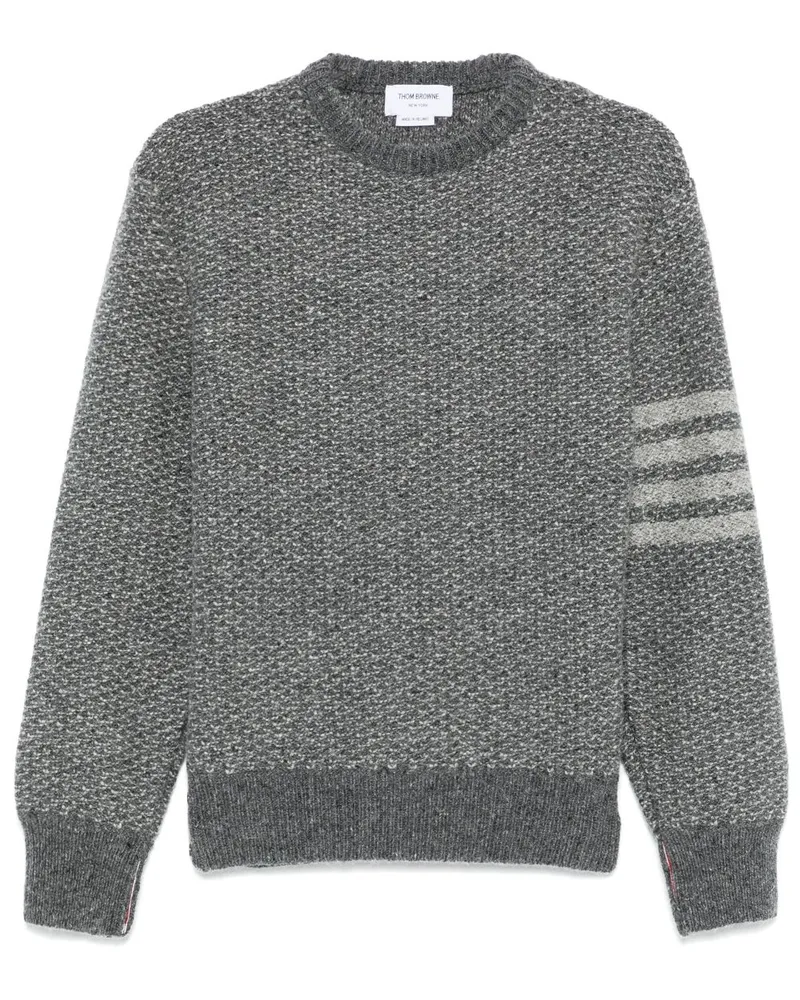 Thom Browne 4-Bar Pullover - Grau Grau
