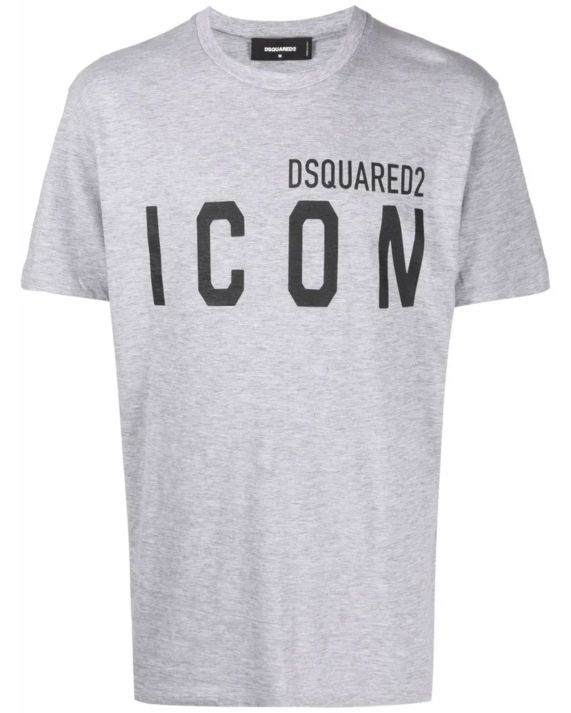 Dsquared2 T-Shirt mit Logo-Print - Grau Grau