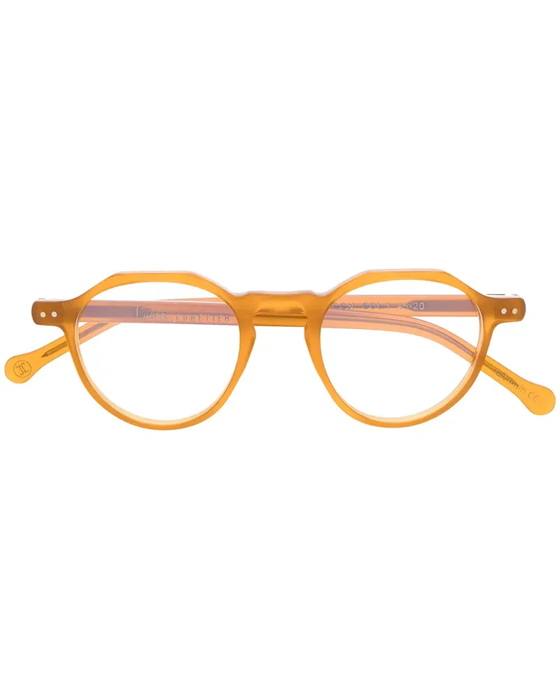 Lesca Runde Icon C1 Brille - Gelb Gelb