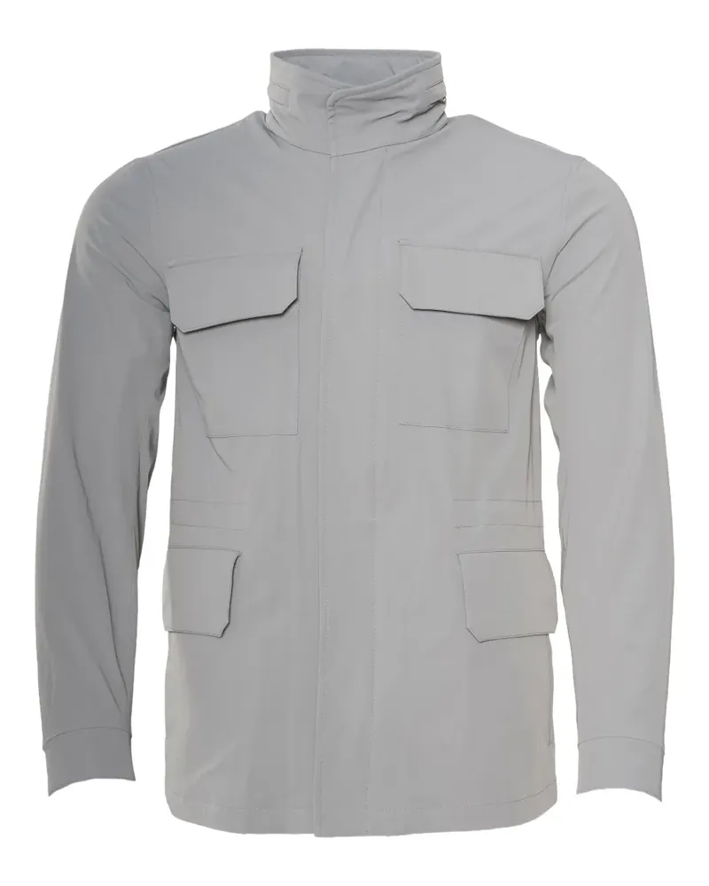 Kiton Kapuzenjacke mit Klappentaschen - Grau Grau
