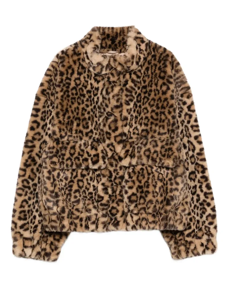 ba&sh leopard-print jacket - Braun Braun