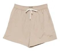 drawstring swim shorts - Nude