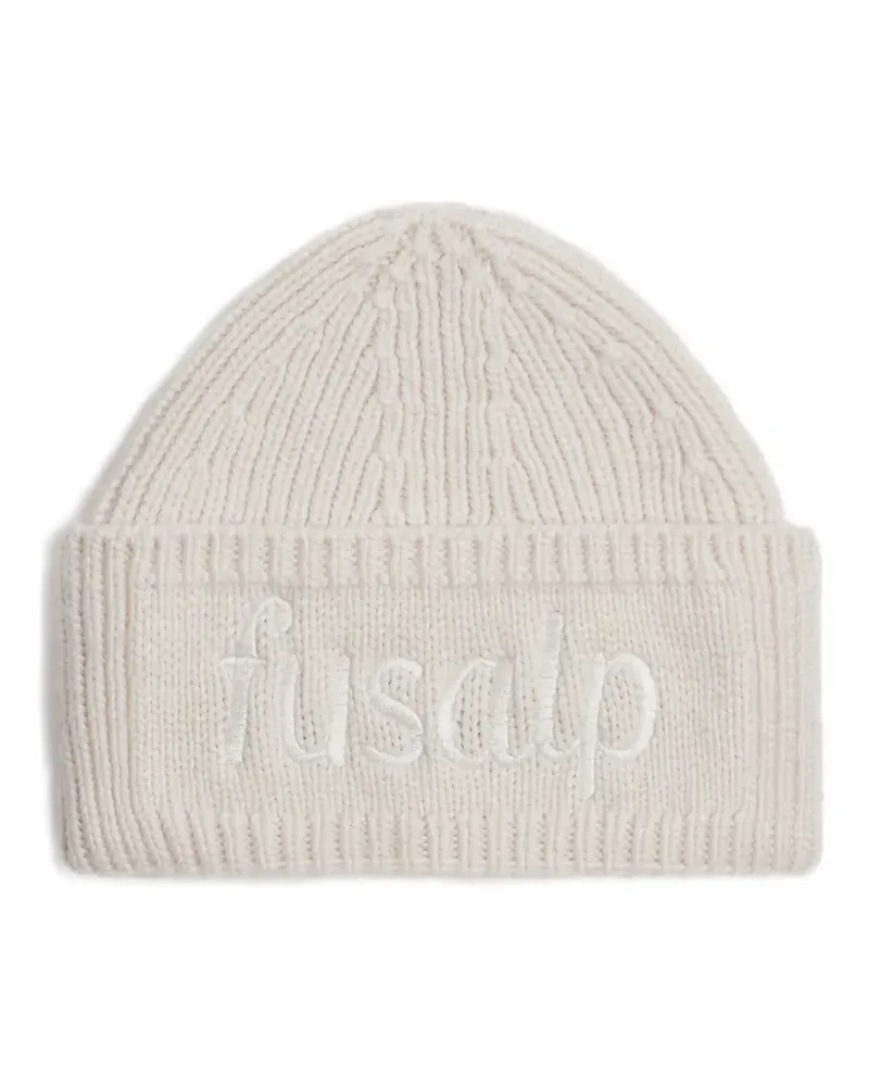 FUSALP ribbed-knit beanie - Nude Nude