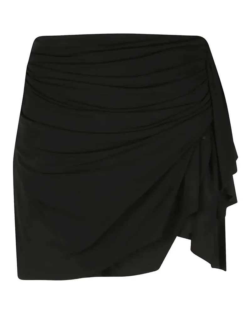 IRO draped mini skirt - Schwarz Schwarz