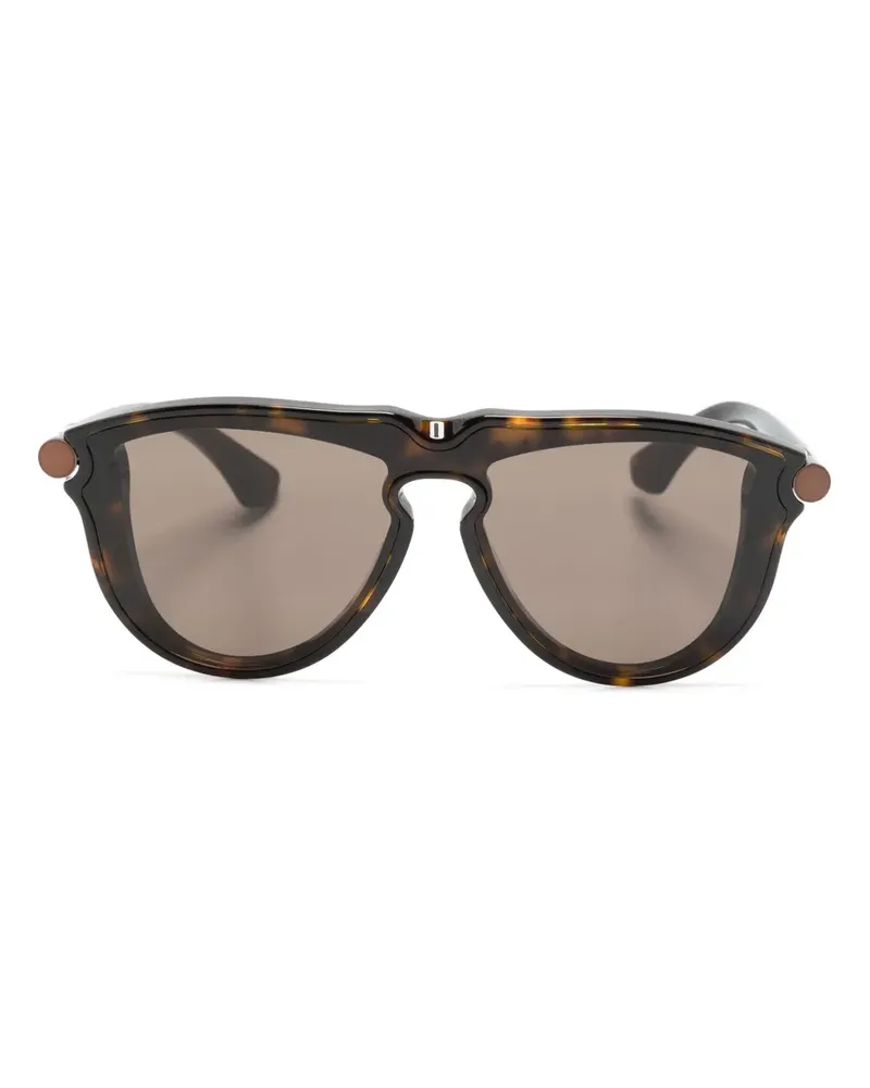 Burberry Tubular Sonnenbrille mit geometrischem Gestell - Braun Braun