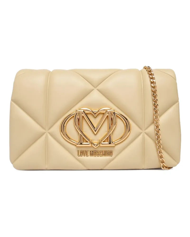 Moschino Gesteppte Umhängetasche - Nude Nude