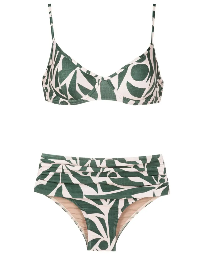 Lygia & Nanny Liliane Bikini mit Print - Grün Grün