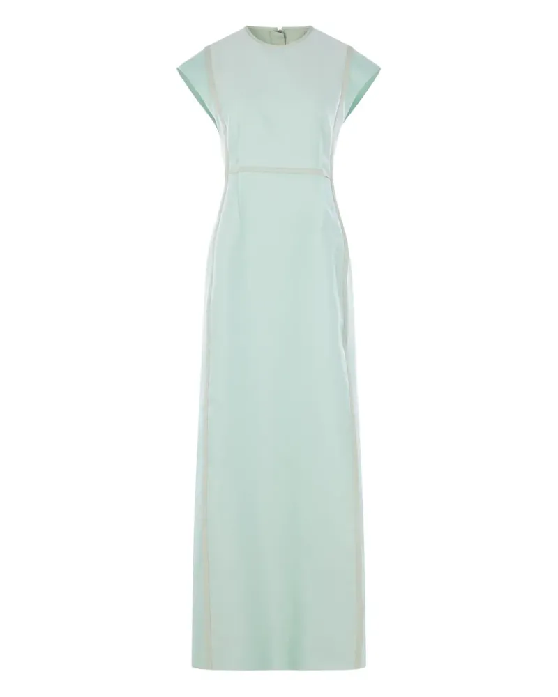 Jil Sander Kurzärmeliges Maxikleid - Blau Blau