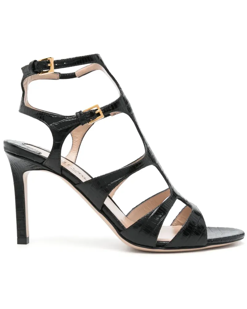 Tom Ford Sandalen mit Kroko-Effekt 95mm - Schwarz Schwarz