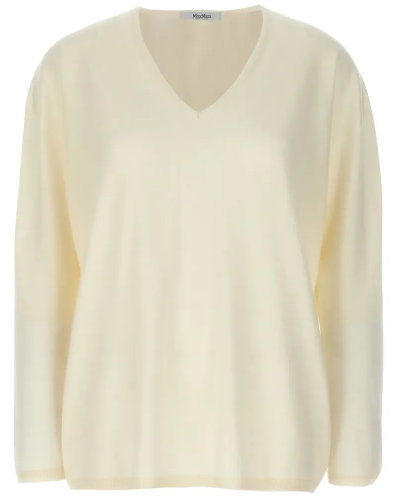 Max Mara Freccia Pullover - Weiß Weiß