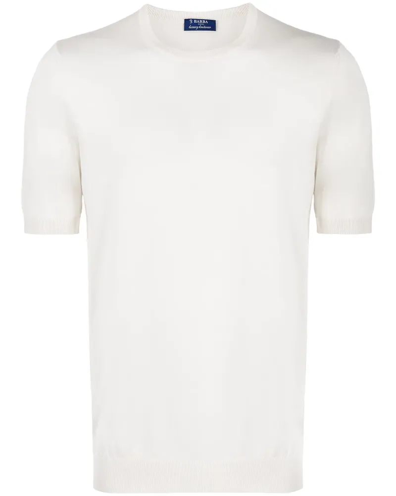 BARBA Gestricktes T-Shirt - Nude Nude