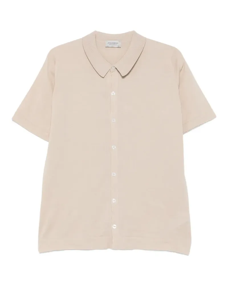 John Smedley Folke short-sleeve shirt - Nude Nude