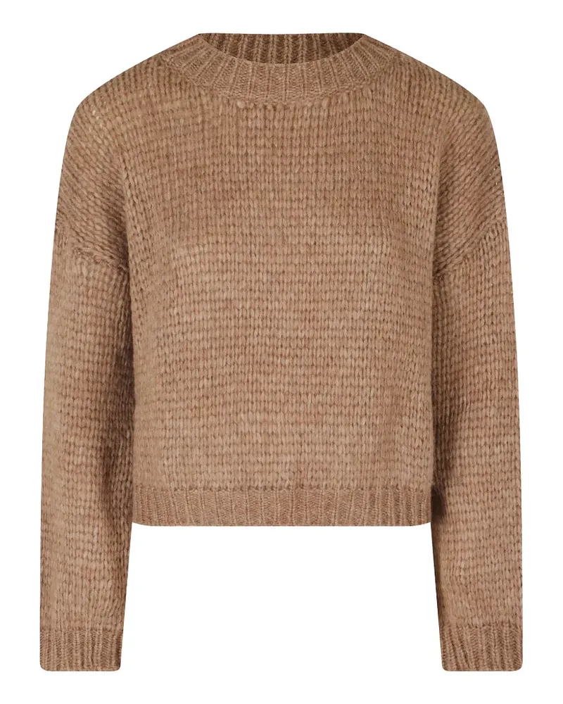 Roberto Collina chunky-knit crew-neck sweater - Braun Braun