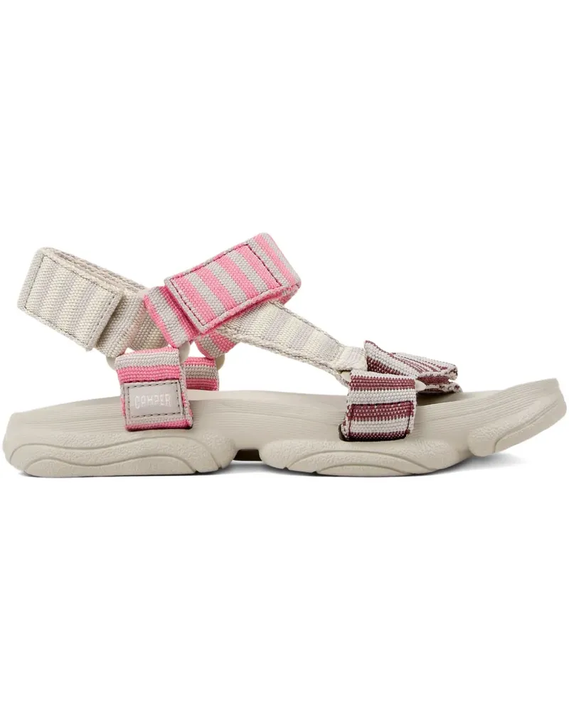 Camper Gestreifte Karst Sandalen - Grau Grau