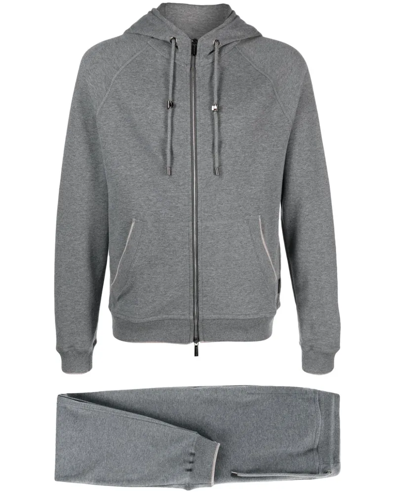MOORER Norcia Tuta-CAD Jogginganzug mit Kapuze - Grau Grau