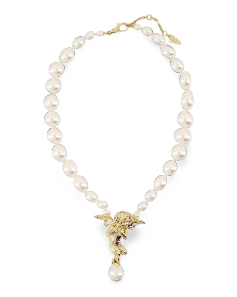 Vivienne Westwood Putti pearl necklace - Gold Gold