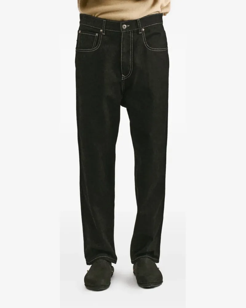 Casey Casey Leo contrast-stitch jeans - Schwarz Schwarz