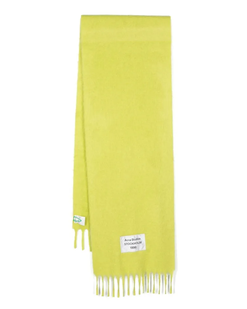 Acne Studios Schal mit Fransen - Grün Grün