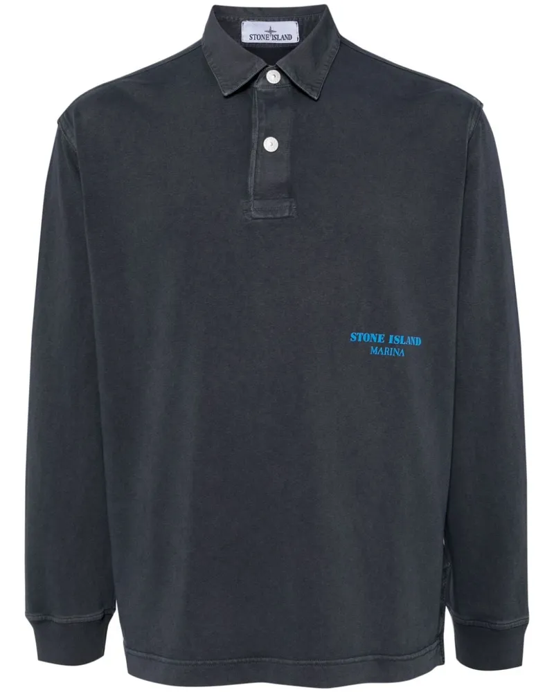 Stone Island Klassisches Poloshirt - Blau Blau