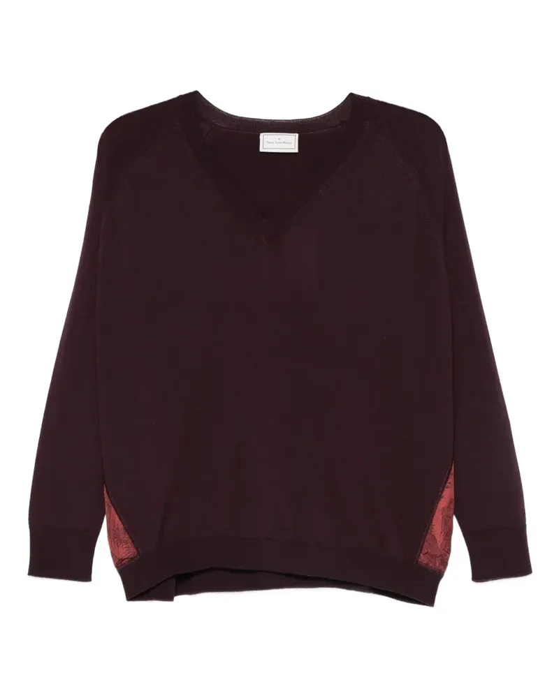 Pierre-Louis Mascia Pullover mit V-Ausschnitt - Rot Rot