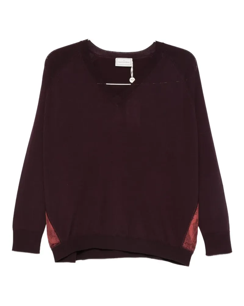 Pierre-Louis Mascia Pullover mit V-Ausschnitt - Rot Rot