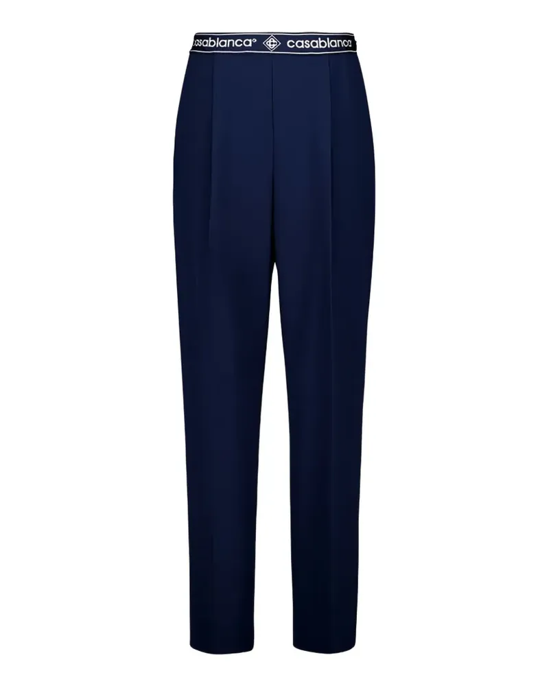 Casablanca Paris logo tailored trousers - Blau Blau