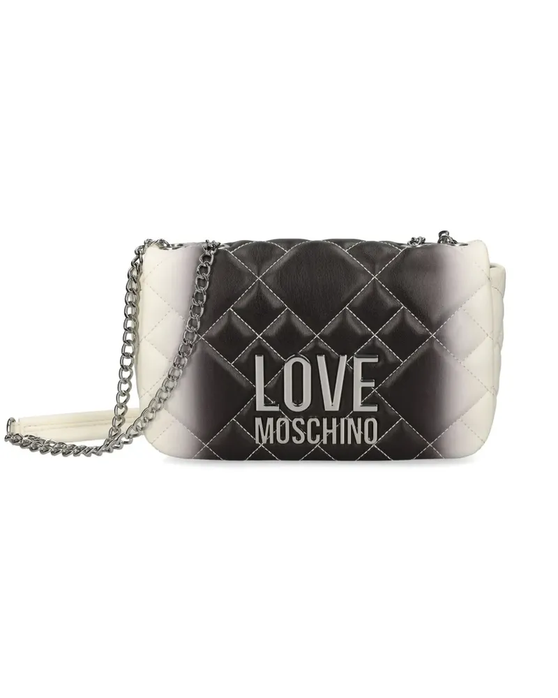 Moschino Umhängetasche mit Logo - Schwarz Schwarz
