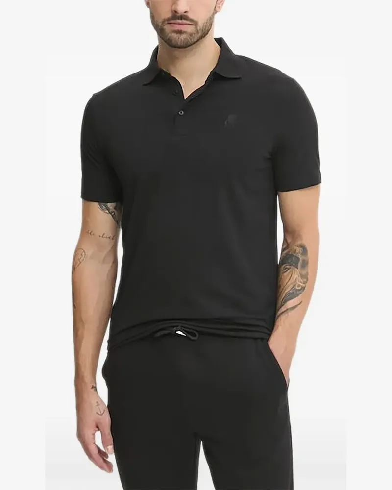 Karl Lagerfeld Poloshirt mit kurzen Ärmeln - Schwarz Schwarz