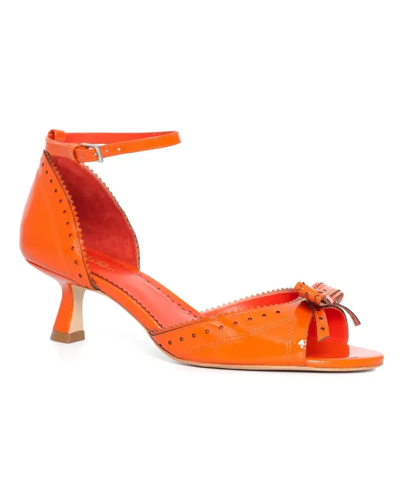 Sarah Chofakian 55mm Macaron sandals - Orange Orange