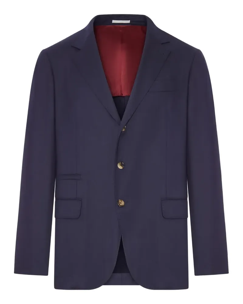 Brunello Cucinelli Einreihiges Sakko - Blau Blau