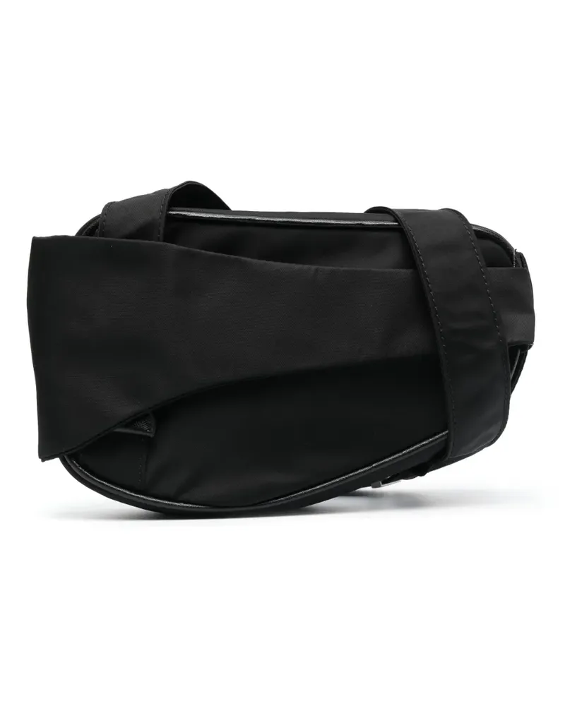 Heliot Emil Gürteltasche mit Logo-Schild - Schwarz Schwarz