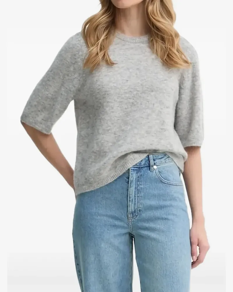 Gestuz Pullover mit Rundhalsausschnitt - Grau Grau