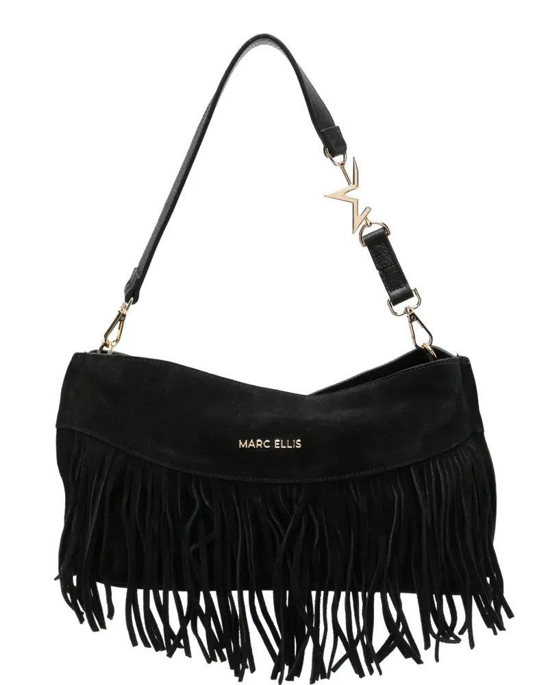 MARC ELLIS medium Dakota fringe-detail shoulder bag - Schwarz Schwarz