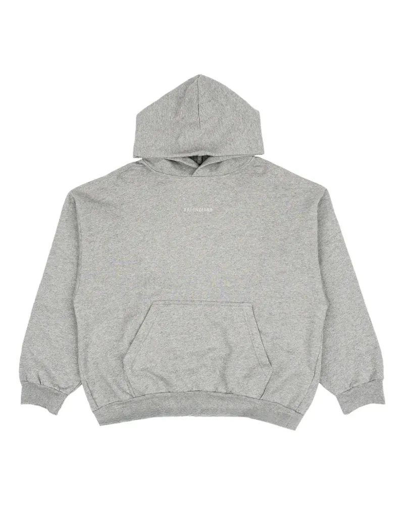 Balenciaga logo-detail hoodie - Grau Grau
