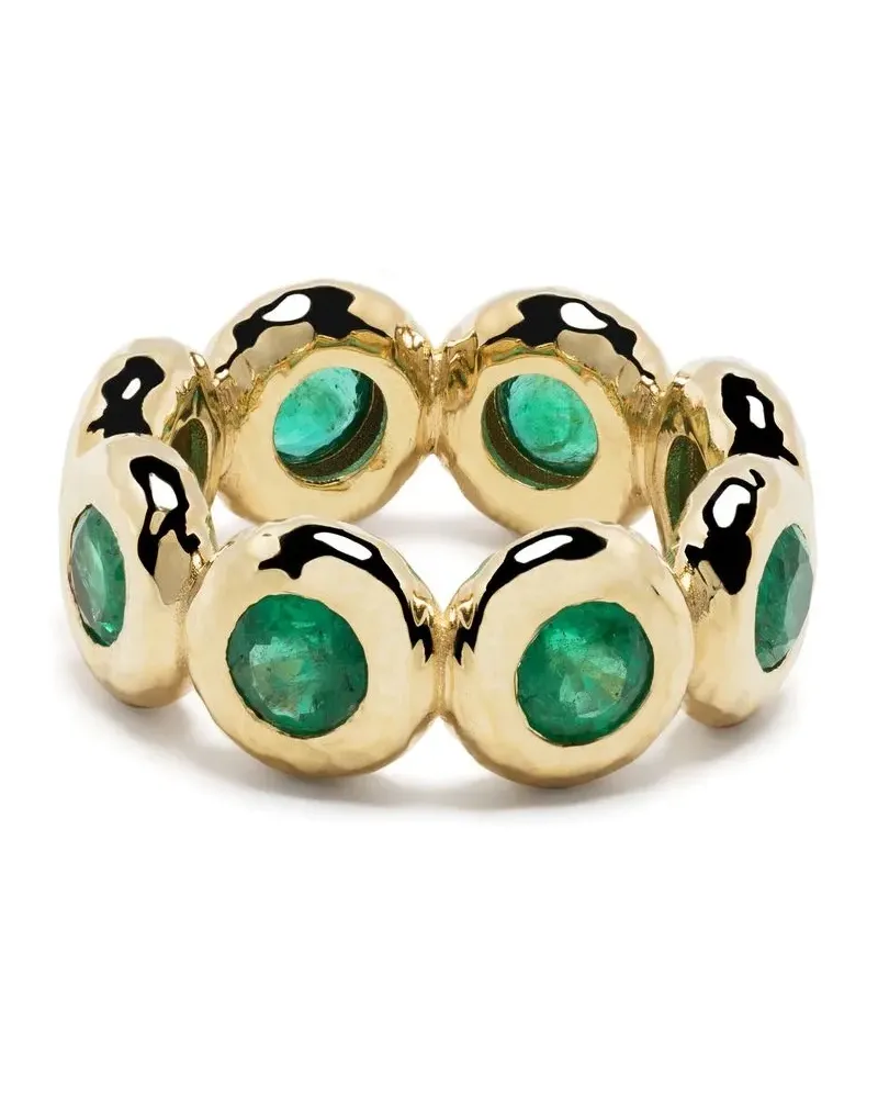 Octavia Elizabeth 18kt Gelbgoldring mit Smaragd Gold