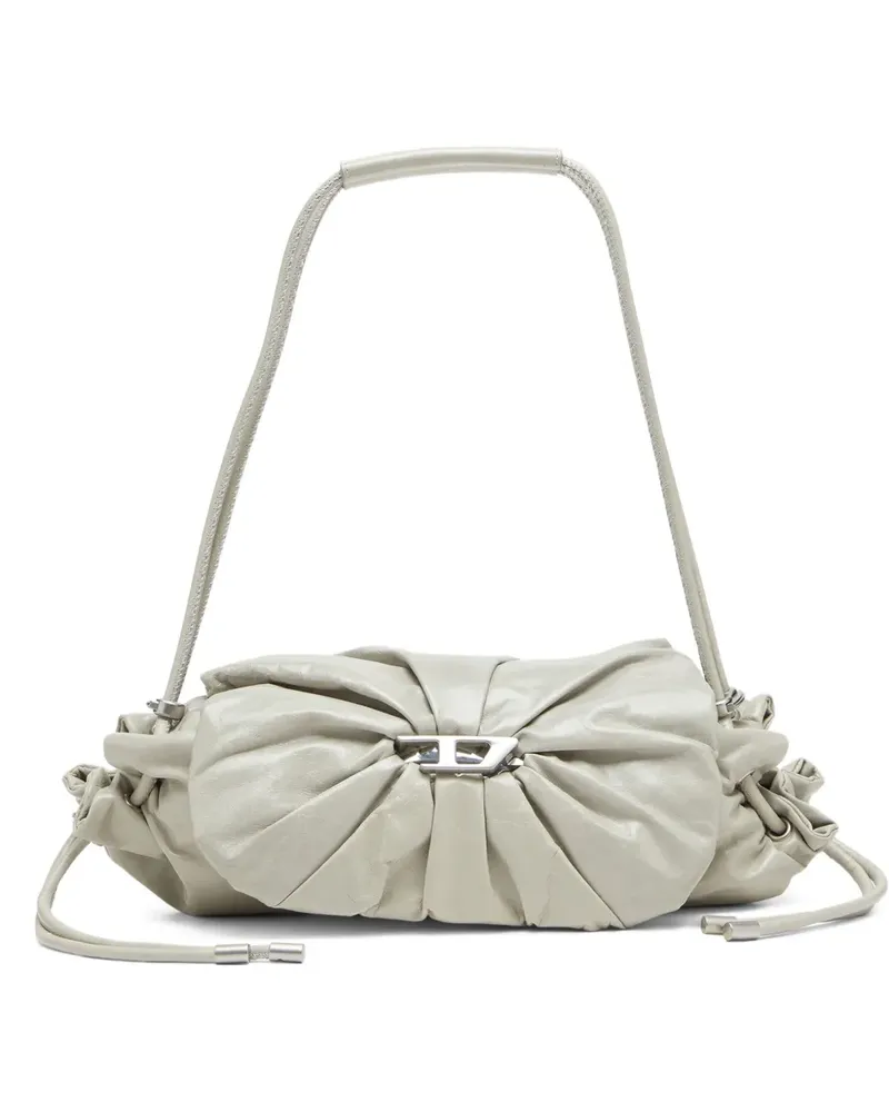 Diesel Scrunch-D Schultertasche - Weiß Weiß