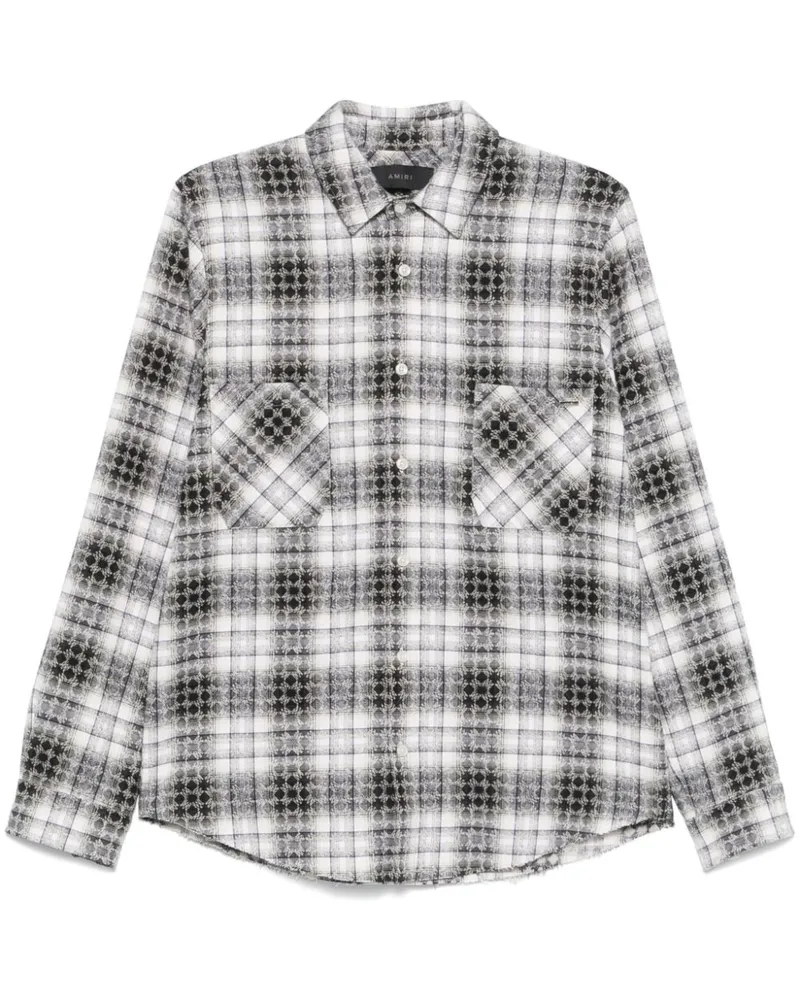 Amiri Klassisches Flanellhemd - Weiß Weiß