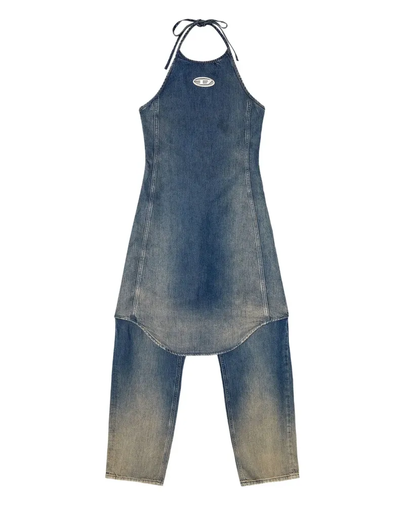 Diesel Cynthia Jeans-Jumpsuit mit Neckholder - Blau Blau