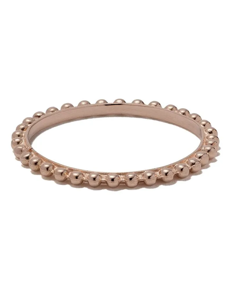 Wouters & Hendrix 18kt Rotgoldring im Kugelketten-Design - Rosa Rosa