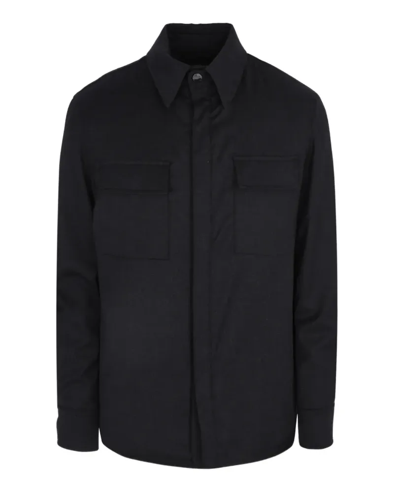 Luciano Barbera flap-pocket shirt jacket - Grau Grau
