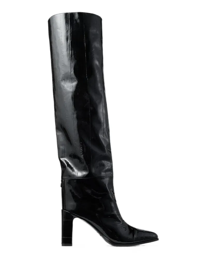 Jimmy Choo Caly over the knee 85 boots - Schwarz Schwarz