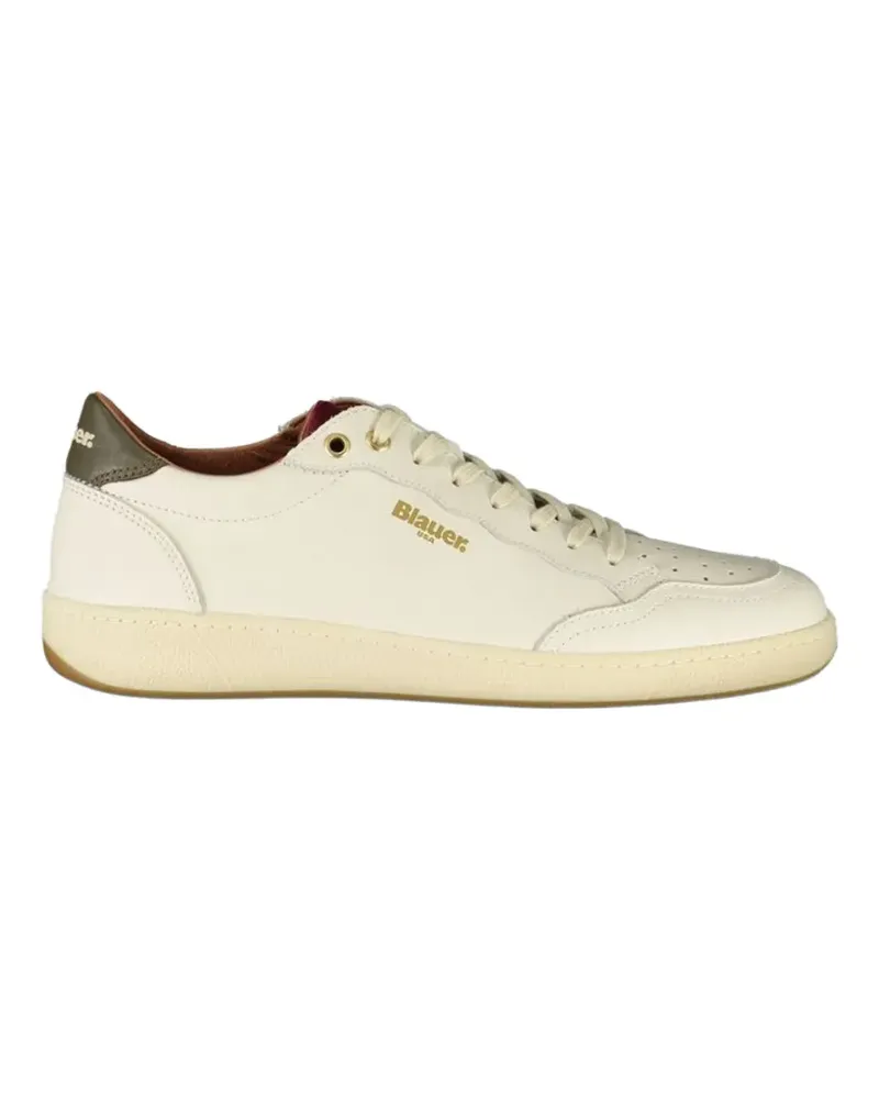 Blauer Murray01-Les perforated leather sneakers - Nude Nude