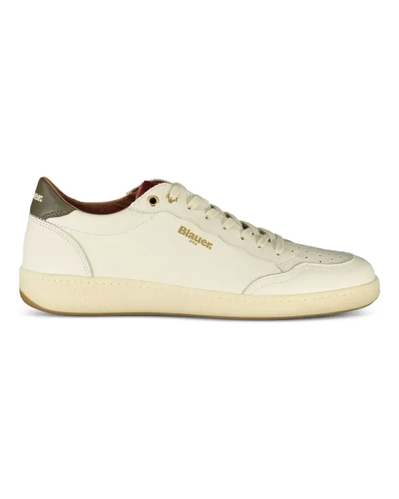 Blauer Murray01-Les perforated leather sneakers - Nude Nude