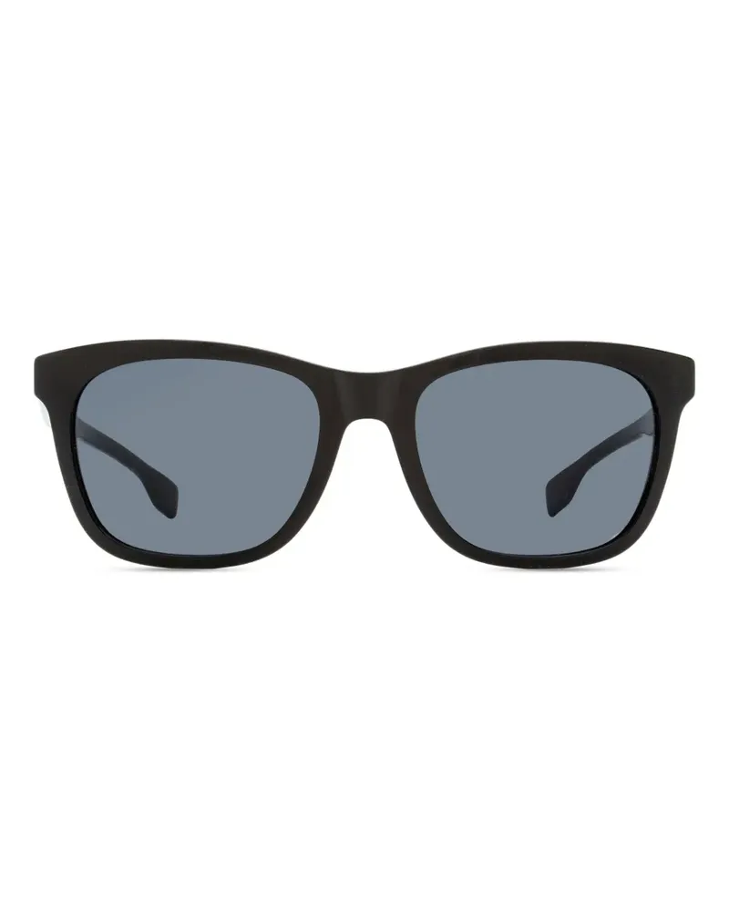 HUGO BOSS Sonnenbrille mit eckigem Gestell - Schwarz Schwarz